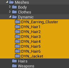 Available Dynamic Meshes